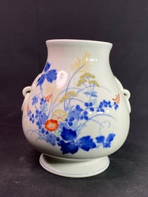 Japanese Studio Porcelain Vase by Coransha