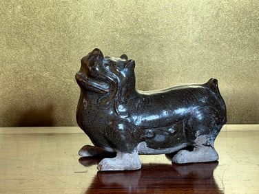 Chinese Teadust Glazed Mythical Beast