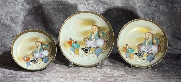 Japanese Porcelain Bowls - Set of Three