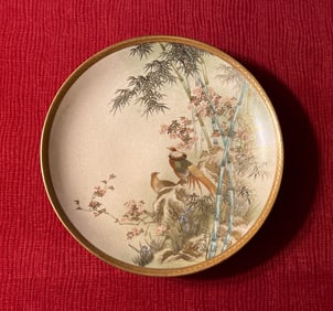 Japanese Satsuma Dish - Pheasant