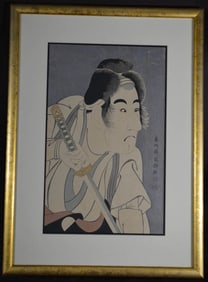 Japanese Wood Block Print - Toshusai Sharaku