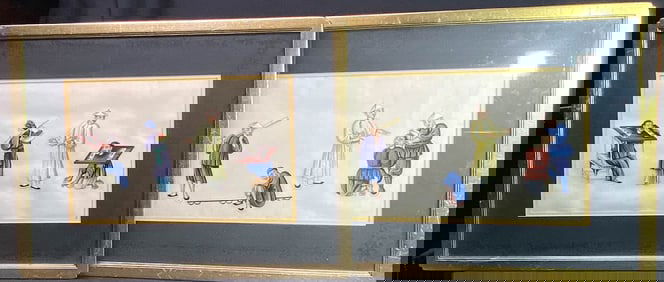 Chinese Rice Paper Painting - Punishment