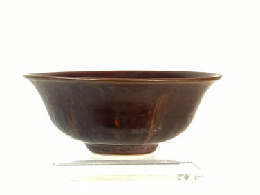 Chinese Persimon Glazed Porcelain Bowl