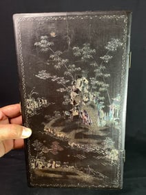 Chinese 17th cen Scholar Lacquer Document Box