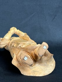 Chinese Carved Wood Warrior