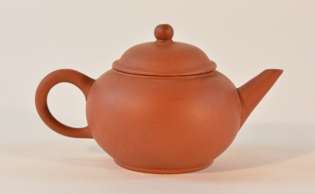 Chinese Small Red Yixin Scholar Teapot (1 of 8)