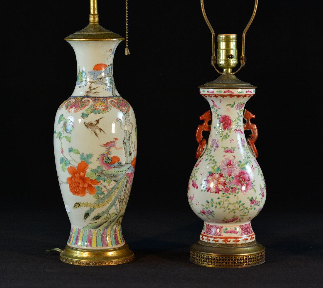 Two Chinese Porcelain Vases - Lamp (1 of 10)