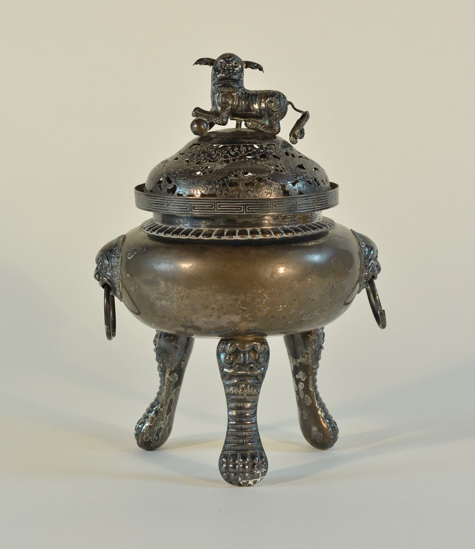 Chinese Silver Censer - Shanghai Hospital (1 of 9)