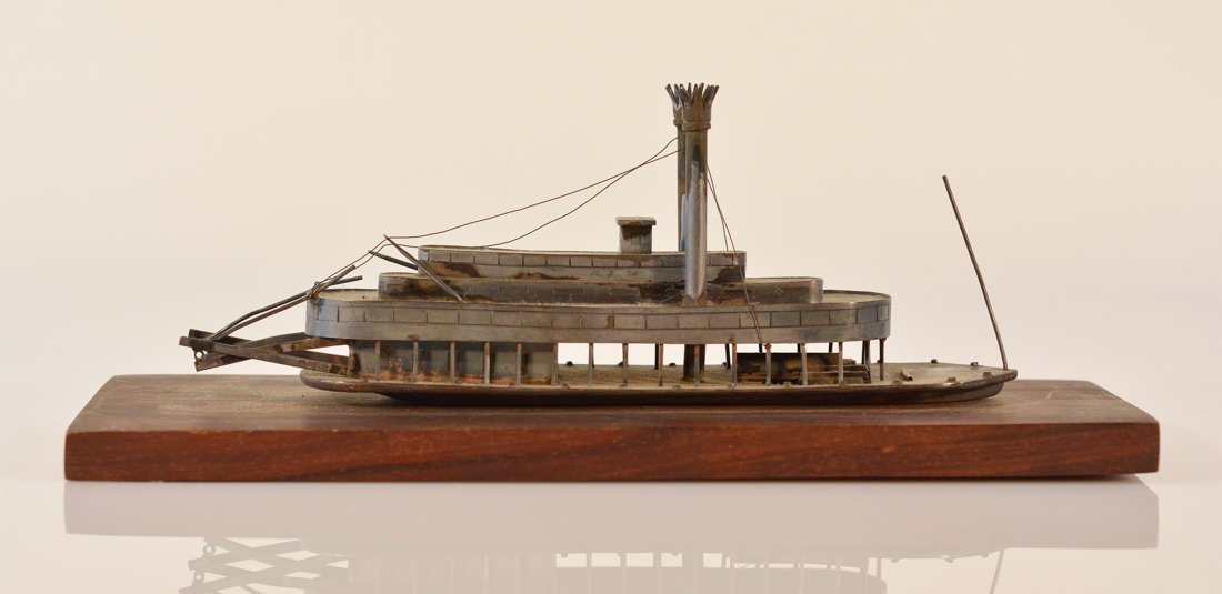 Chinese Export Silver Model of a Seamboat (1 of 7)