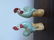 Pair Chinese Export Porcelain Rooster - Jin Mao Shen