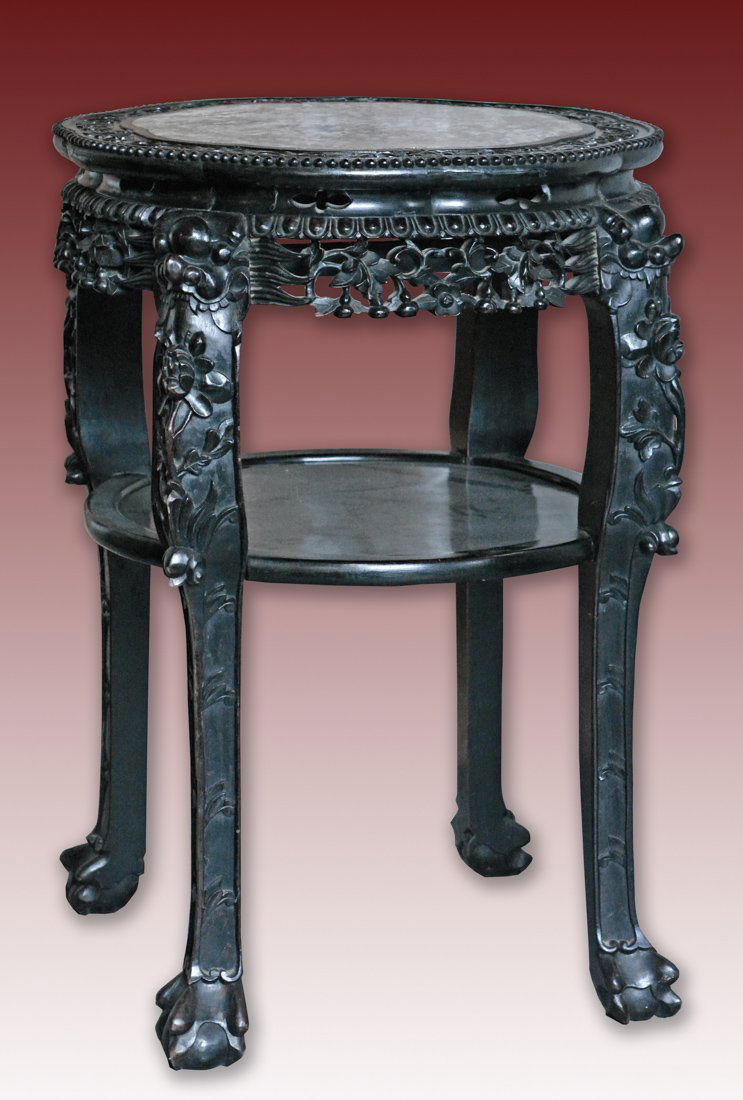 Large Chinese Rosewood Table Stand (1 of 7)