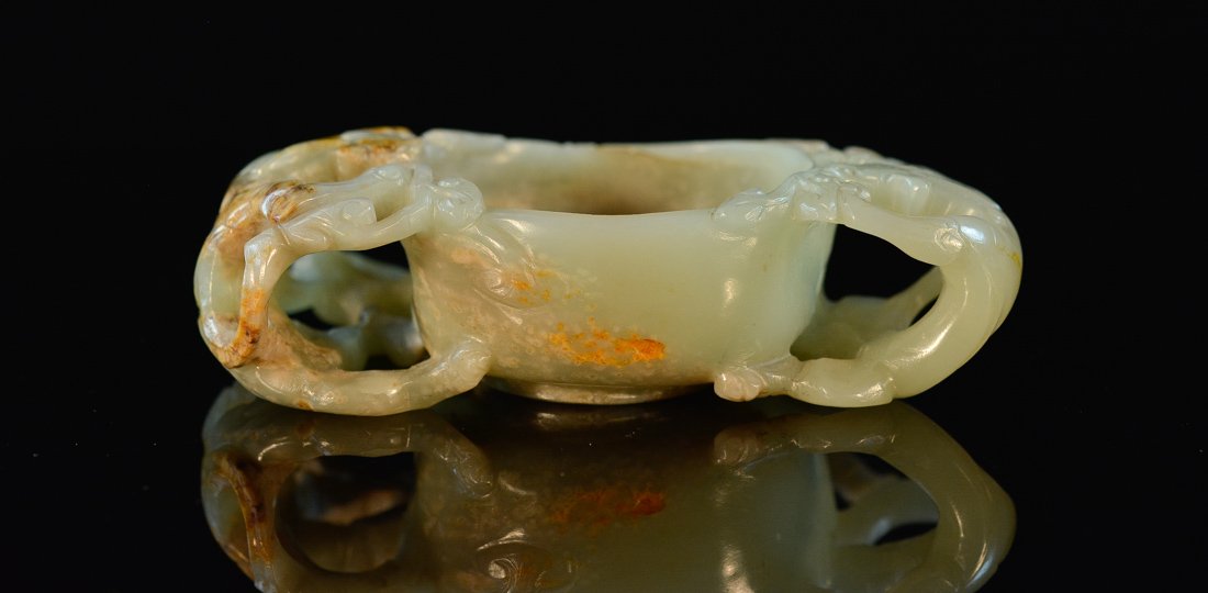 Chinese Ming Jade Cup with Dragon (1 of 9)