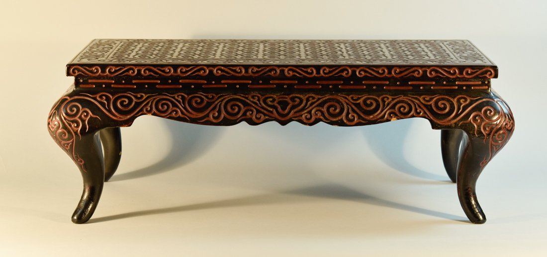 Chinese Guri Tixi Lacquer Kang Table (1 of 8)
