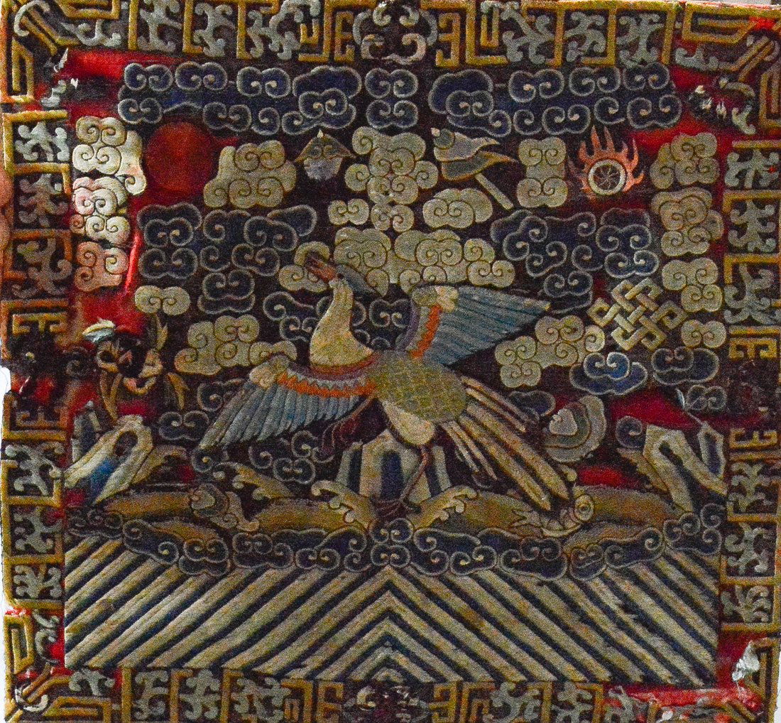 Antique Chinese Embroidery Rank Badge (1 of 6)