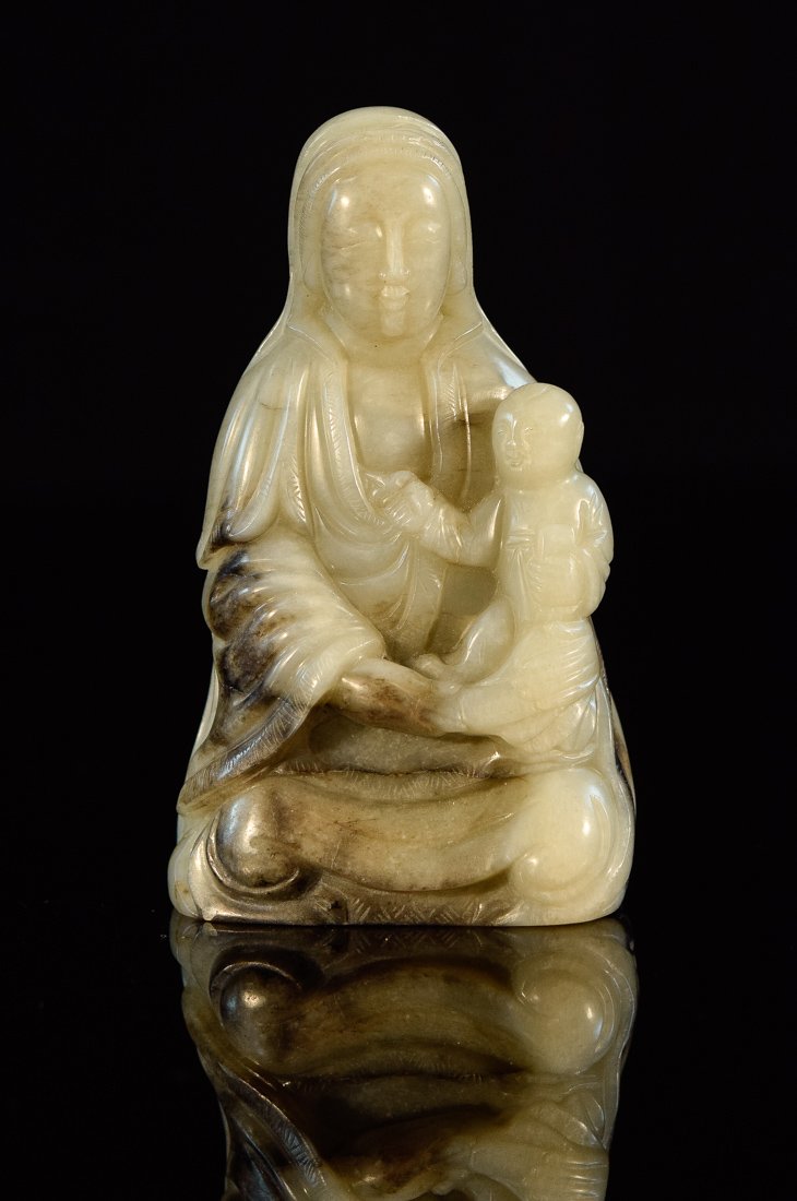 Chinese Nephrite Jade Carving of a Kuanyin (1 of 7)