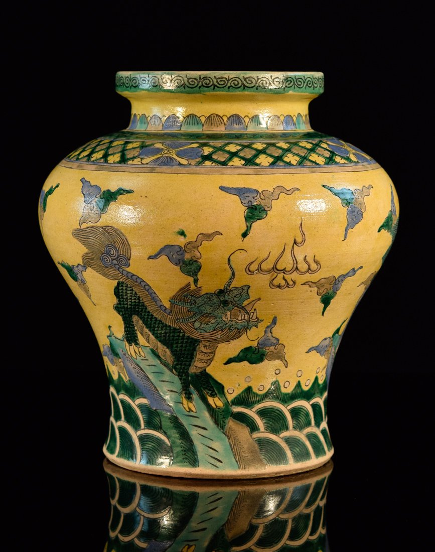 Chinese Porcelain Vase with Bird Scene (1 of 6)