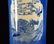 Chinese Powder Blue Porcelain Vase with Floral Scene - 4