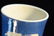 Chinese Powder Blue Porcelain Vase with Floral Scene - 8