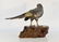 Japanese Mixed Metal Pheasant with Burl Wood Base - 6