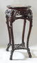 Two Chinese Rosewood Stand with Marble Top - 7