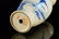Chinese Blue White Porcelain Vase with Figurine Scene - 10