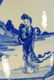 Chinese Blue White Porcelain Vase with Figurine Scene - 6