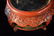 Chinese Carved Cinnebar Cover Jar with Stand - 10