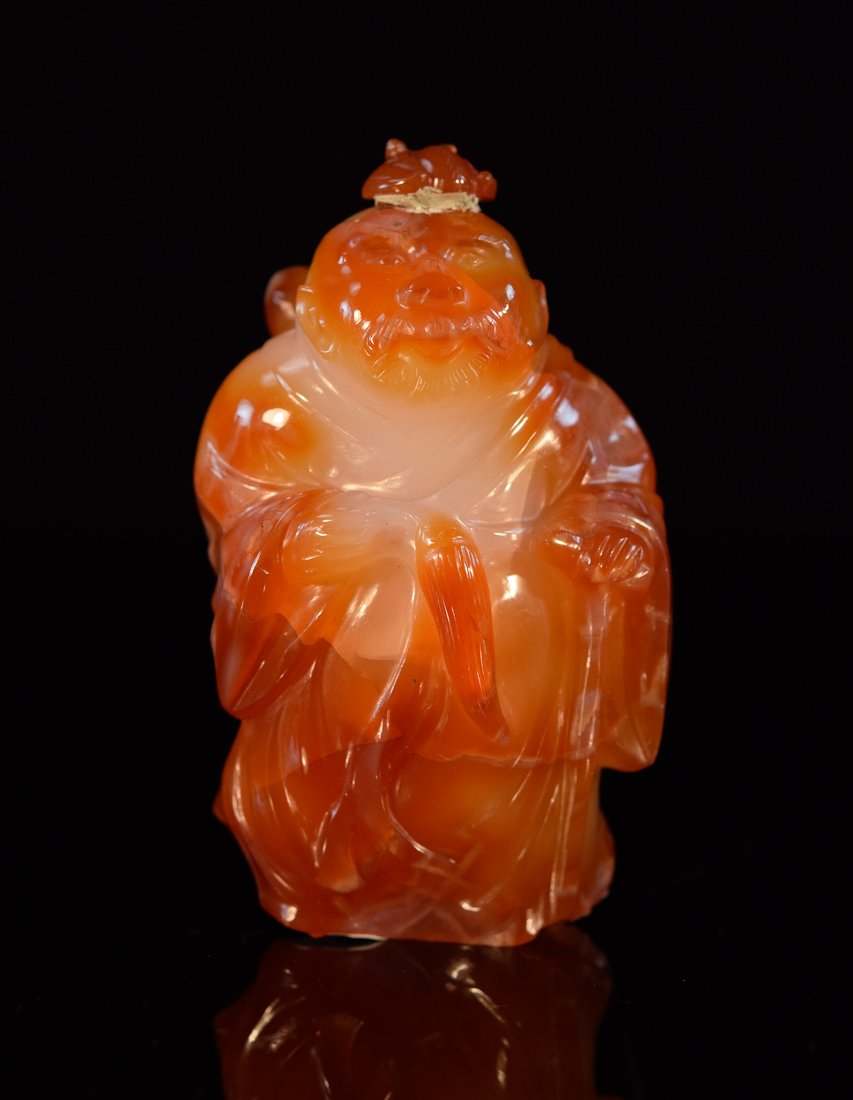 Chinese Agate Figural Shaped Snuff Bottle (1 of 10)