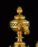 Large Louis XVI Style Bronze Clock with Ram Head - 9
