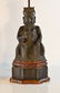 Pair Chinese Ming Bronze Seated Officer - 3