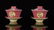 Set of Eight Chinese Pink Porcelain Tea Cups - 2