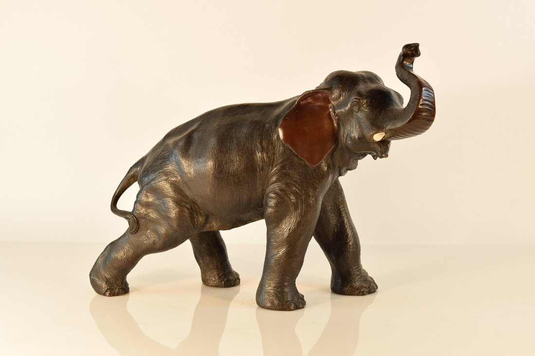 Impressive Large Bronze Elephant with Movement (1 of 9)