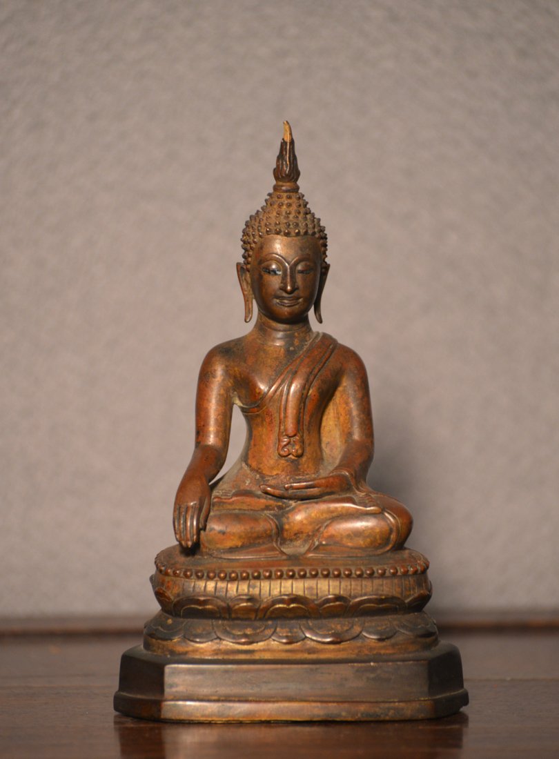 Thai Antique Buddha 15/16th cen: measures 8.5"h 4" in width, from a old Pennsylvania Collection