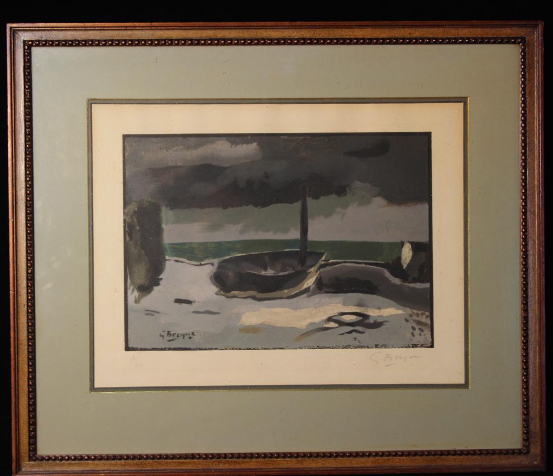 Etching of Sail Boat Scene, Signed (1 of 5)