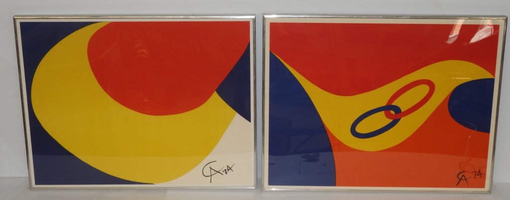 2 Alexander Calder framed prints: 2 Alexander Calder framed prints. 21 1/2 inches x 27 1/2 inches.