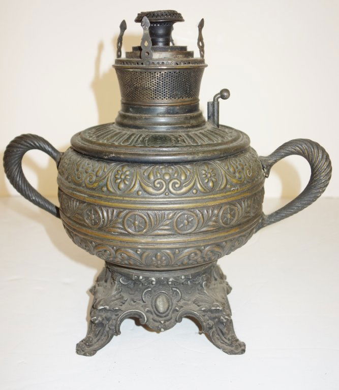Antique Bradley and Hubbard (B & H) oil lamp base