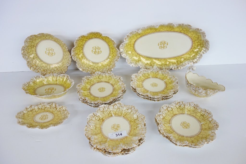 17 pieces Limoges dishes: 17 pieces Limoges Nathan Dohrmann San Francisco dishes.