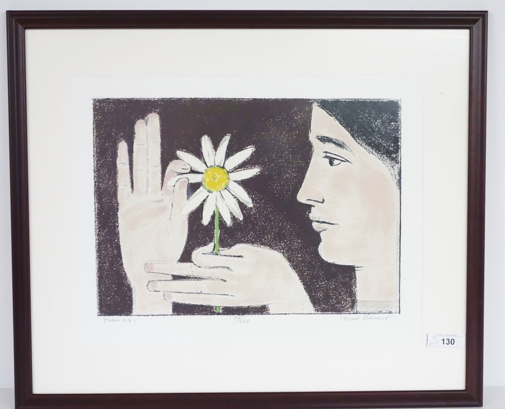 Will Barnet "Poem 921" lithograph: Lithograph by Will Barnet titled "Poem 921" , 54/125. 33 inches x 27 inches.
