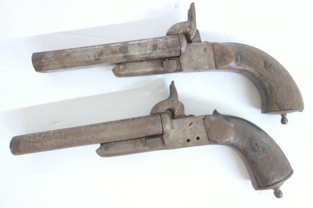 Pair of 1800's dueling pistols (1 of 6)