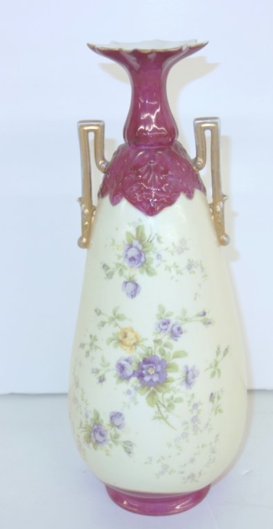 Floral painted vase (1 of 5)