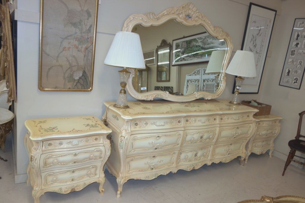 6 piece hand painted bedroom set (1 of 6)