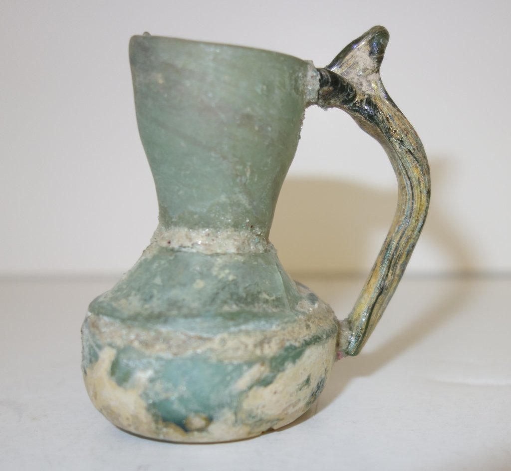 ancient Persian glass jug (1 of 3)
