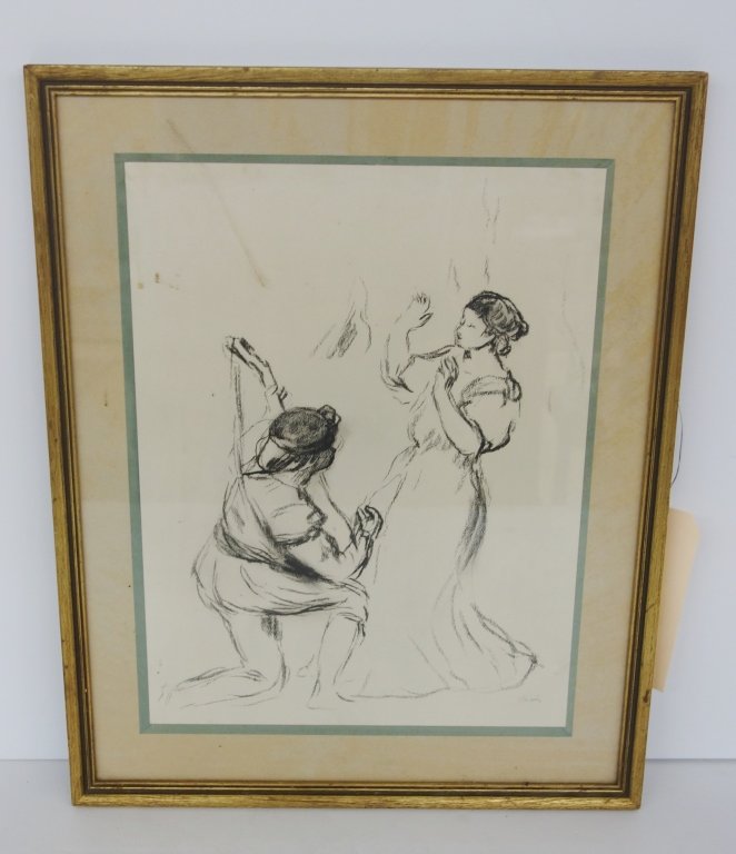 mid century original renior lithograph (1 of 3)