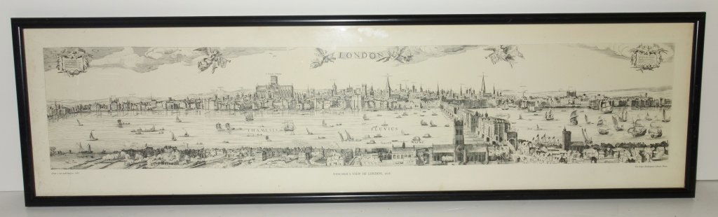 Visscher's view of London framed print (1 of 4)