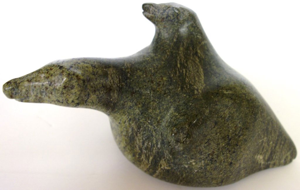 Inuit  stone carving  Seal (1 of 2)