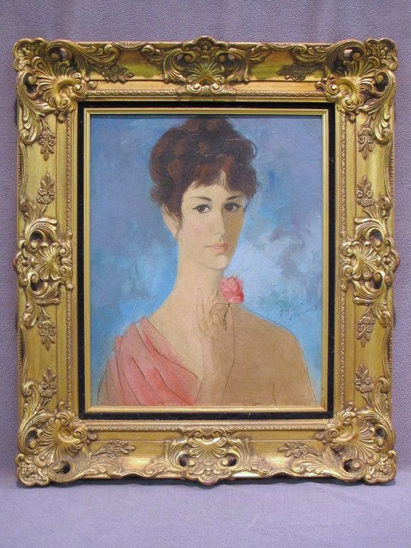 Woman portrait oil on canvas (1 of 5)