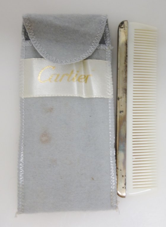 Cartier silver comb (1 of 2)