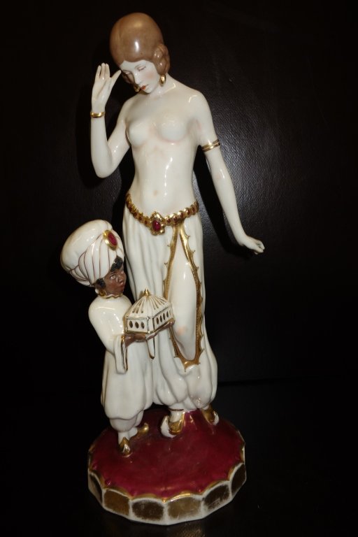 Royal Dux Bohemia porcelain statue (1 of 5)