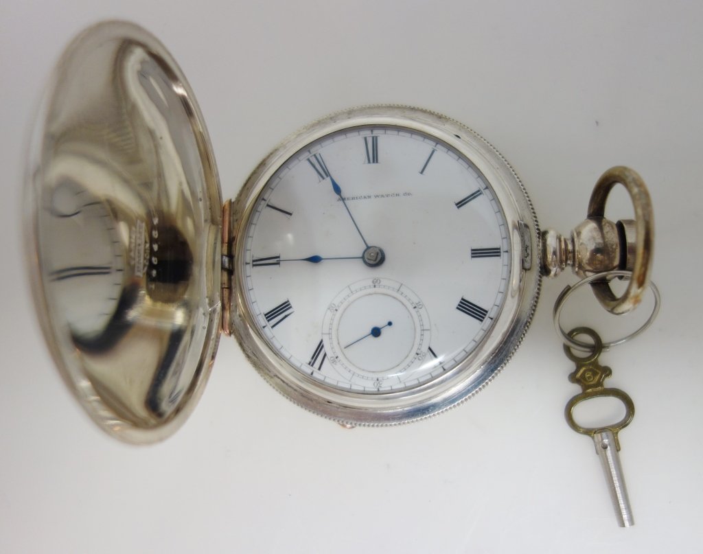 American Watch Co. pocket watch: American Watch Co. pocket watch, P.L. Bartlett, coin silver case. N/W