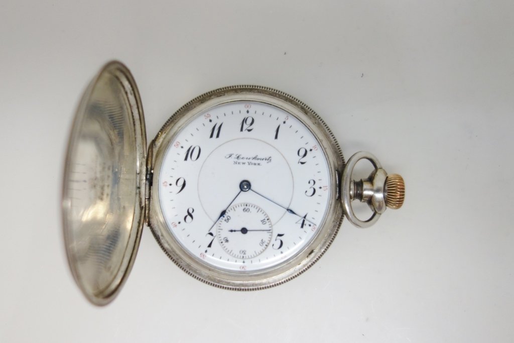 pocket watch with silver case: leuhowitz? pocket watch with silver case. N/W